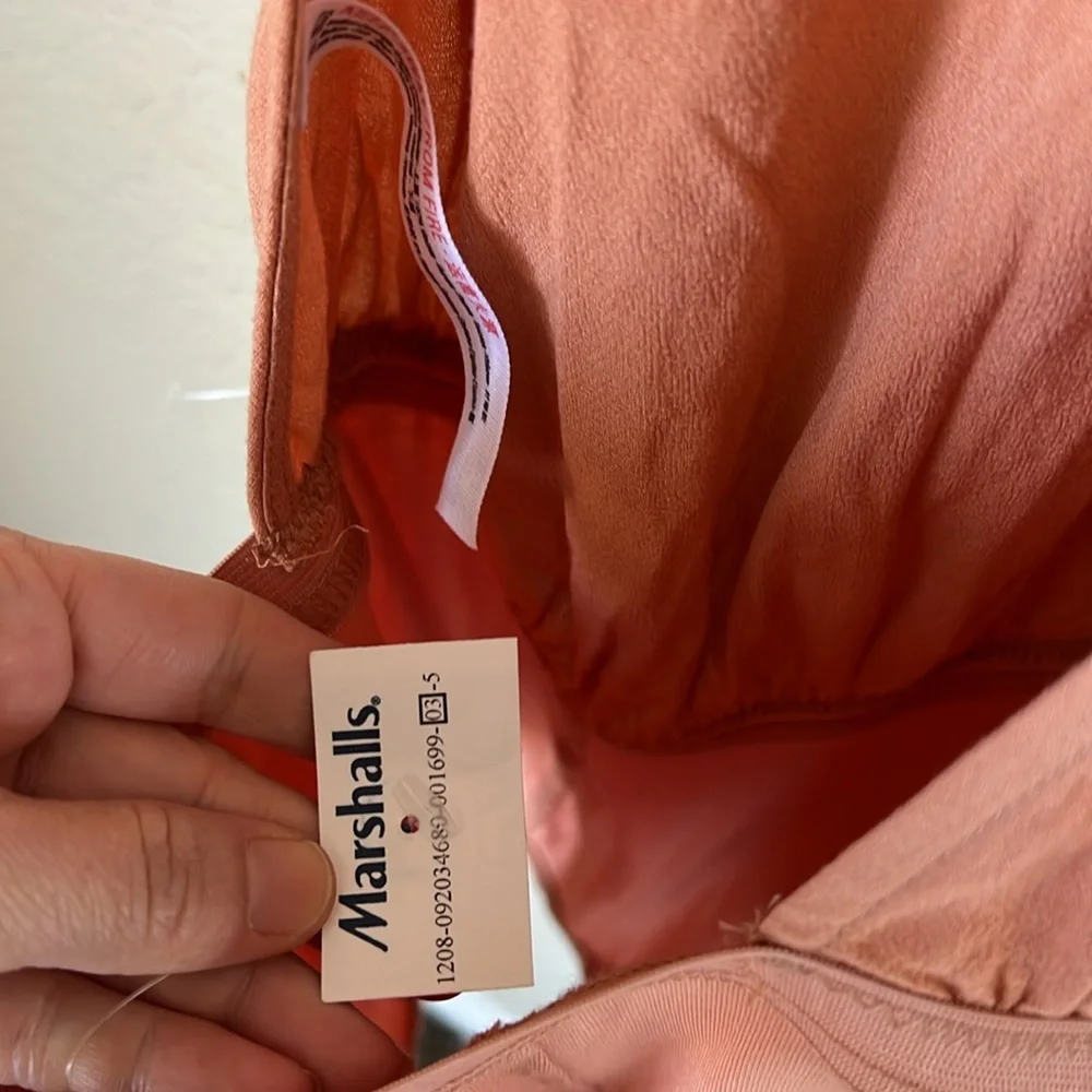 Free people peach Haulter bodysuit NWT